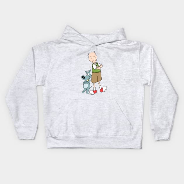 Doug & Porkchop Kids Hoodie by artxlife